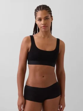 Bralette en coton bio extensible avec Gap Logo