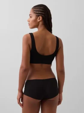 Bralette en coton bio extensible avec Gap Logo