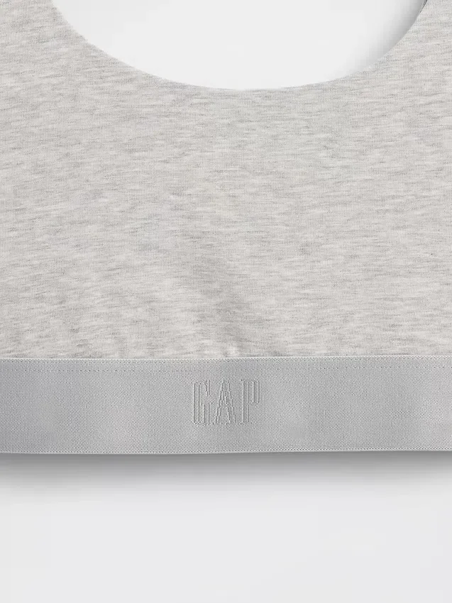 Bralette en coton bio extensible avec Gap Logo