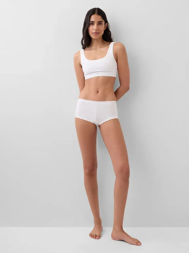 Bralette en coton bio extensible avec Gap Logo