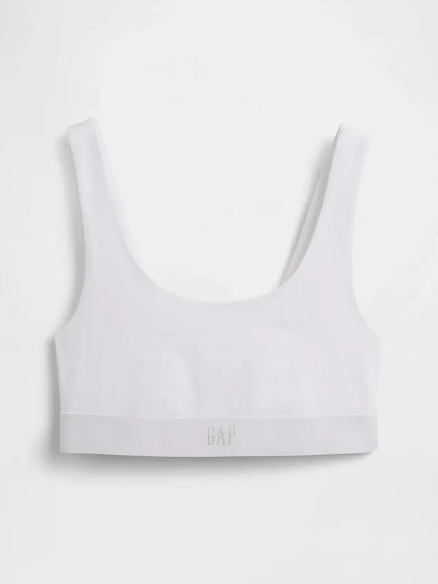 Bralette en coton bio extensible avec Gap Logo