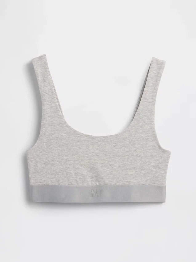 Bralette en coton bio extensible avec Gap Logo