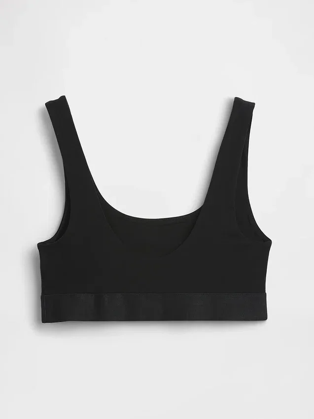 Bralette en coton bio extensible avec Gap Logo
