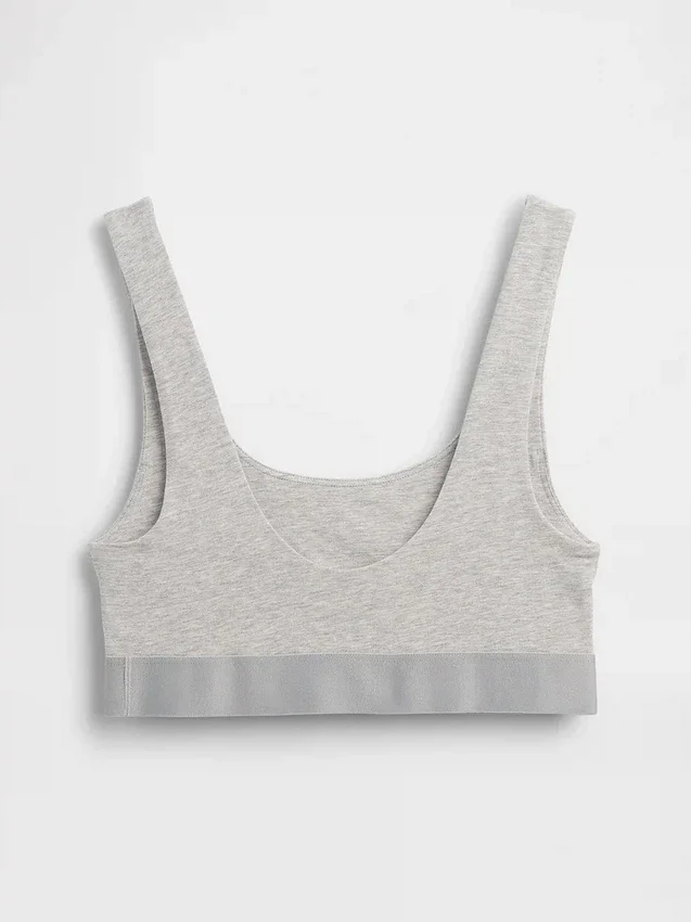 Bralette en coton bio extensible avec Gap Logo