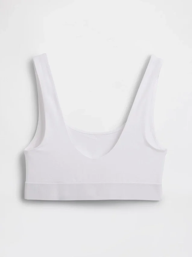 Bralette en coton bio extensible avec Gap Logo