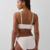 Bralette en coton stretch bio avec logo