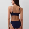 Bralette en coton stretch bio avec logo
