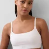Bralette en coton stretch bio avec logo
