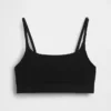 Bralette en coton stretch bio avec logo