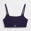 Bralette en coton stretch bio avec logo