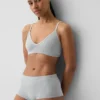 Bralette triangulaire en maille côtelée sans coutures