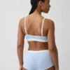 Bralette triangulaire en maille côtelée sans coutures