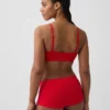 Bralette triangulaire en maille côtelée sans coutures