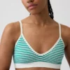 Bralette triangulaire en maille côtelée sans coutures