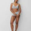 Bralette triangulaire en maille côtelée sans coutures