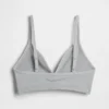 Bralette triangulaire en maille côtelée sans coutures