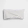 Brassière bandeau en coton stretch bio avec bordure en dentelle