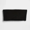 Brassière bandeau en coton stretch bio avec bordure en dentelle