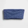Brassière bandeau en coton stretch bio avec bordure en dentelle