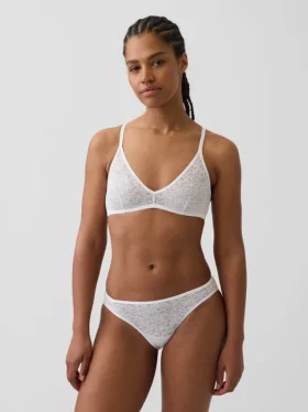 Brassière plongeante en dentelle Madesoft