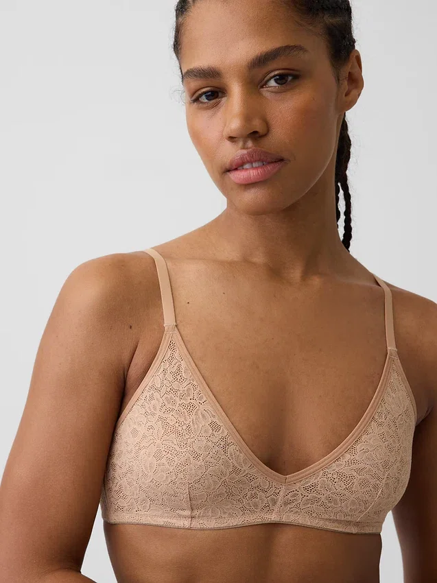Brassière plongeante en dentelle Madesoft