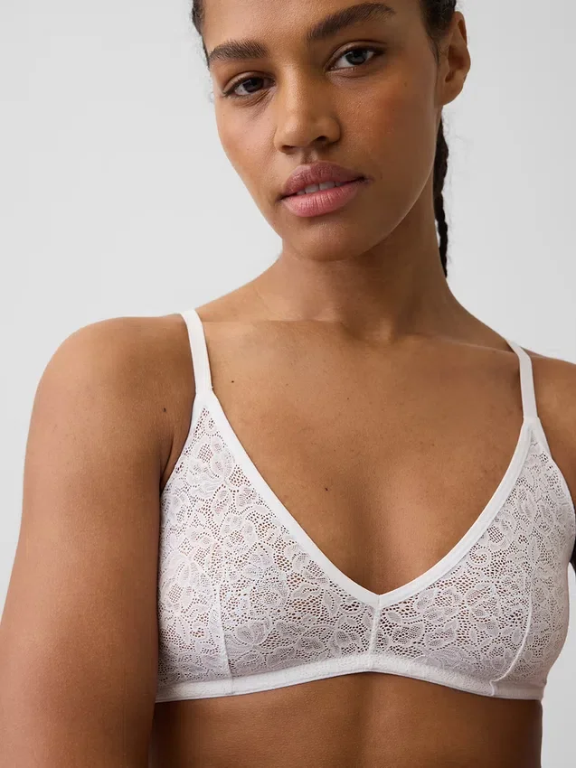 Brassière plongeante en dentelle Madesoft
