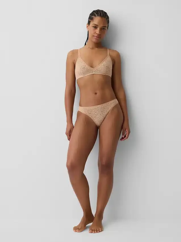 Brassière plongeante en dentelle Madesoft