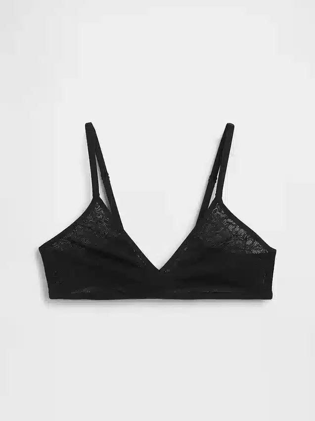Brassière plongeante en dentelle Madesoft