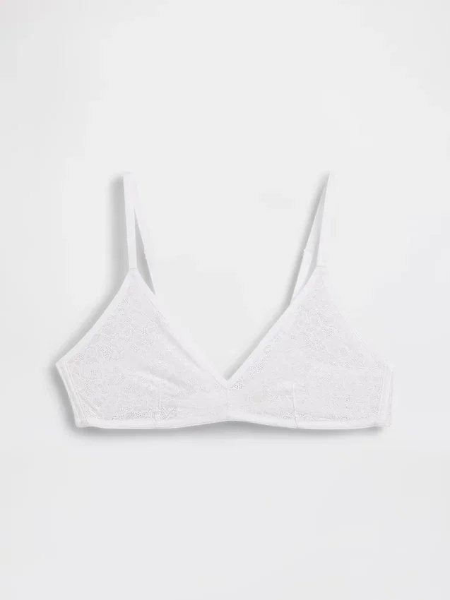 Brassière plongeante en dentelle Madesoft