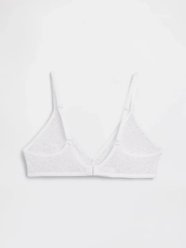 Brassière plongeante en dentelle Madesoft