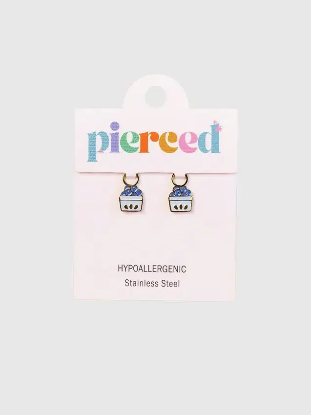 Breloques « Blueberry » de Pierced Co pour boucles d’oreilles créoles