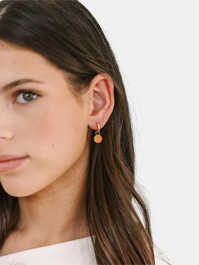 Breloques « Co Basketball » pour boucles d’oreilles Huggie