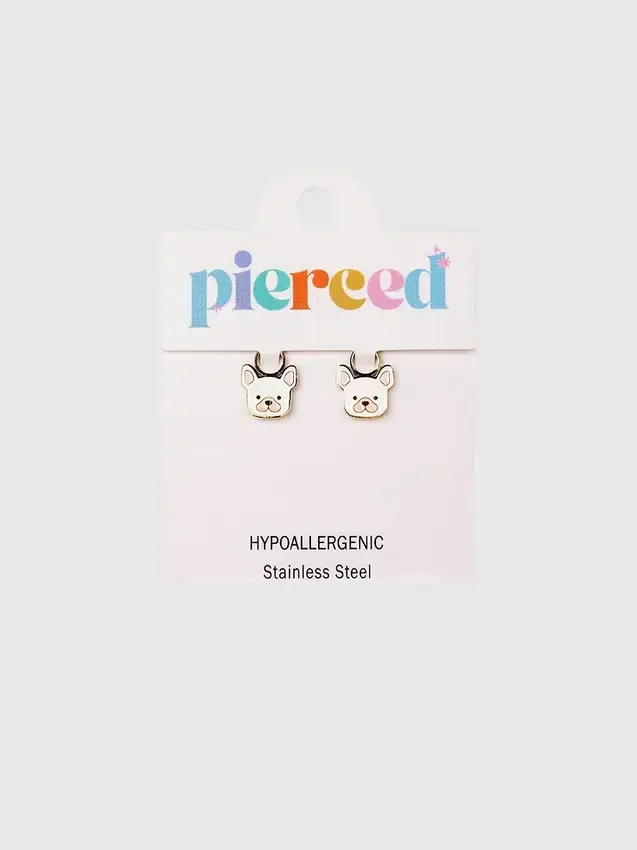 Breloques en forme de chien pour boucles d’oreilles Huggie
