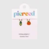 Breloques « Gousse de pois » / « Tomate » de Pierced Co pour boucles d’oreilles Huggie