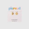 Breloques perforées en forme d’empreinte de patte pour boucles d’oreilles Huggie