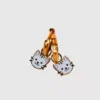Breloques « Pierced Co » en forme de chat pour boucles d’oreilles Huggie