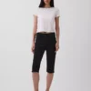 Capri taille haute en maille double