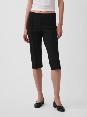 Capri taille haute en maille double