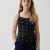 Caraco pour enfant en maille gaufrée avec bordure en dentelle