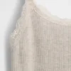 Caraco pour enfant en maille gaufrée avec bordure en dentelle