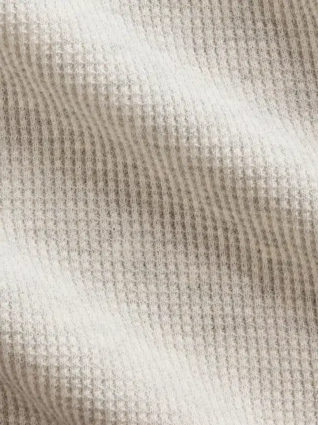 Caraco pour enfant en maille gaufrée avec bordure en dentelle
