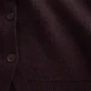 Cardigan ample à col en V en mélange de coton