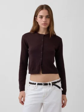 Cardigan court ample 100 % coton