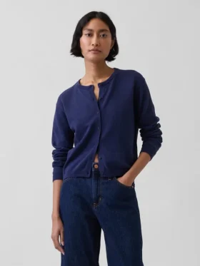 Cardigan court ample 100 % coton