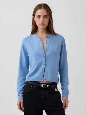 Cardigan court ample 100 % coton