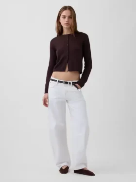 Cardigan court ample 100 % coton