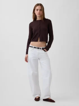 Cardigan court ample 100 % coton