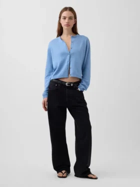 Cardigan court ample 100 % coton