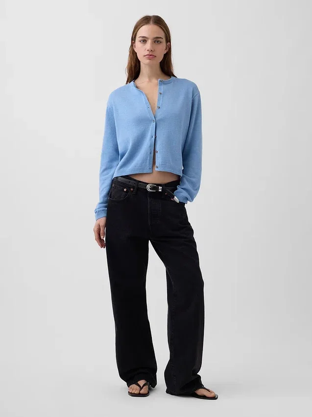 Cardigan court ample 100 % coton