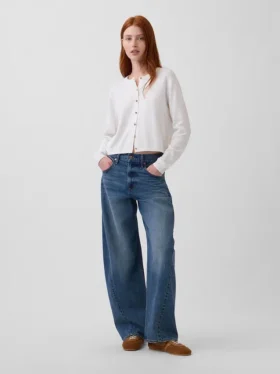 Cardigan court ample 100 % coton